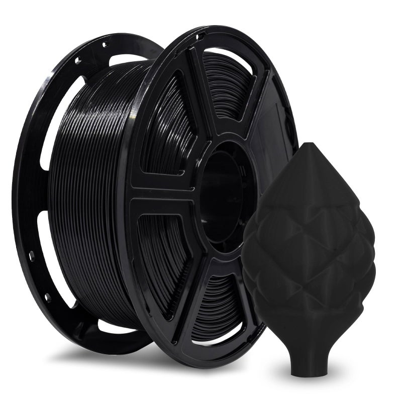 FLASHFORGE ABS Pro Filament 1.75mm Black, 3D Printer Filament 1kg (2.2lbs) Spool-Dimensional Accuracy +/- 0.02mm, Hot Deformation Below 90â„ƒ, Great for Printing Heat-Resistant Functional Parts - Image 1